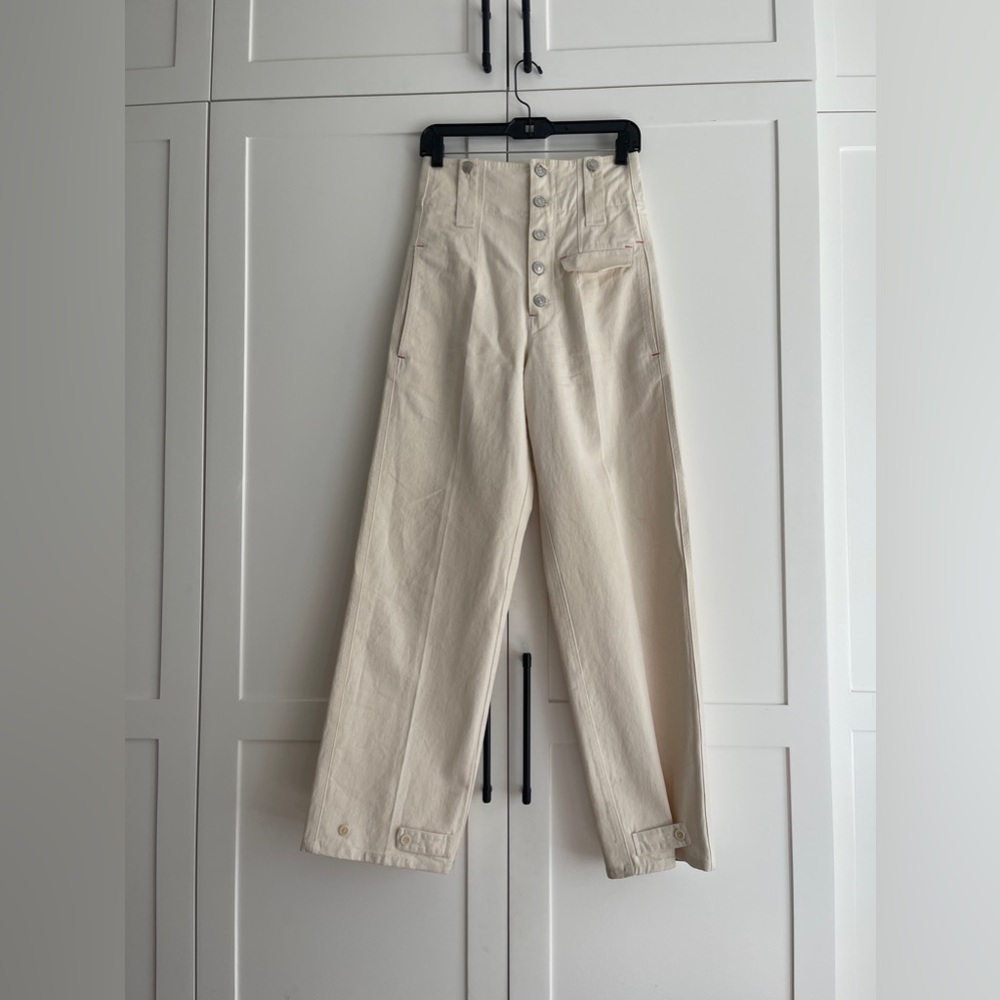 Isabel Marant Ivory Painter Pants size 34